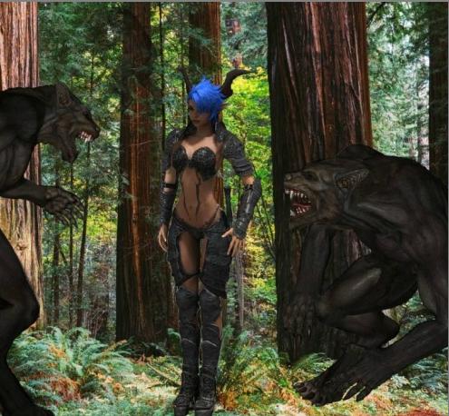 Adventures of Alessandra. Hide and Seek with Werewolves. (uncensored-eng) by sex-legends Porn Game